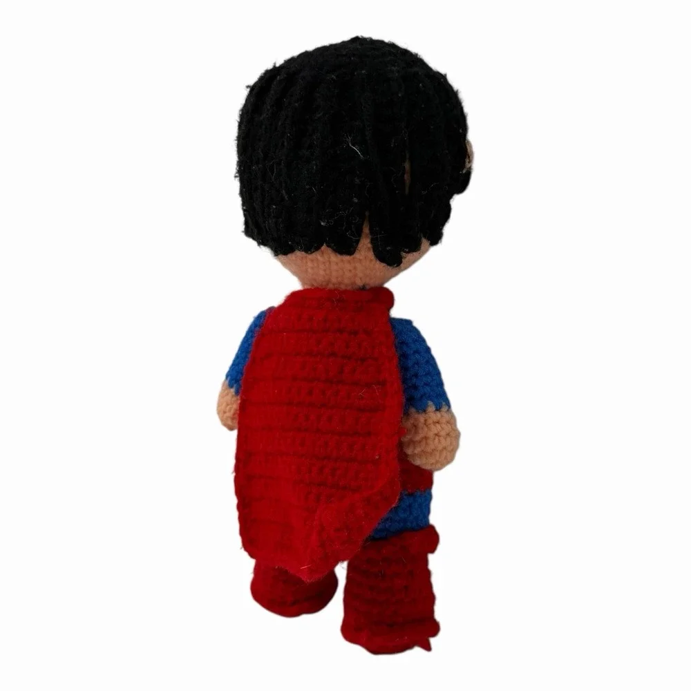 Handmade Crochet Superman Amigurumi Plush Superhero Doll DC Comics‎ Figure